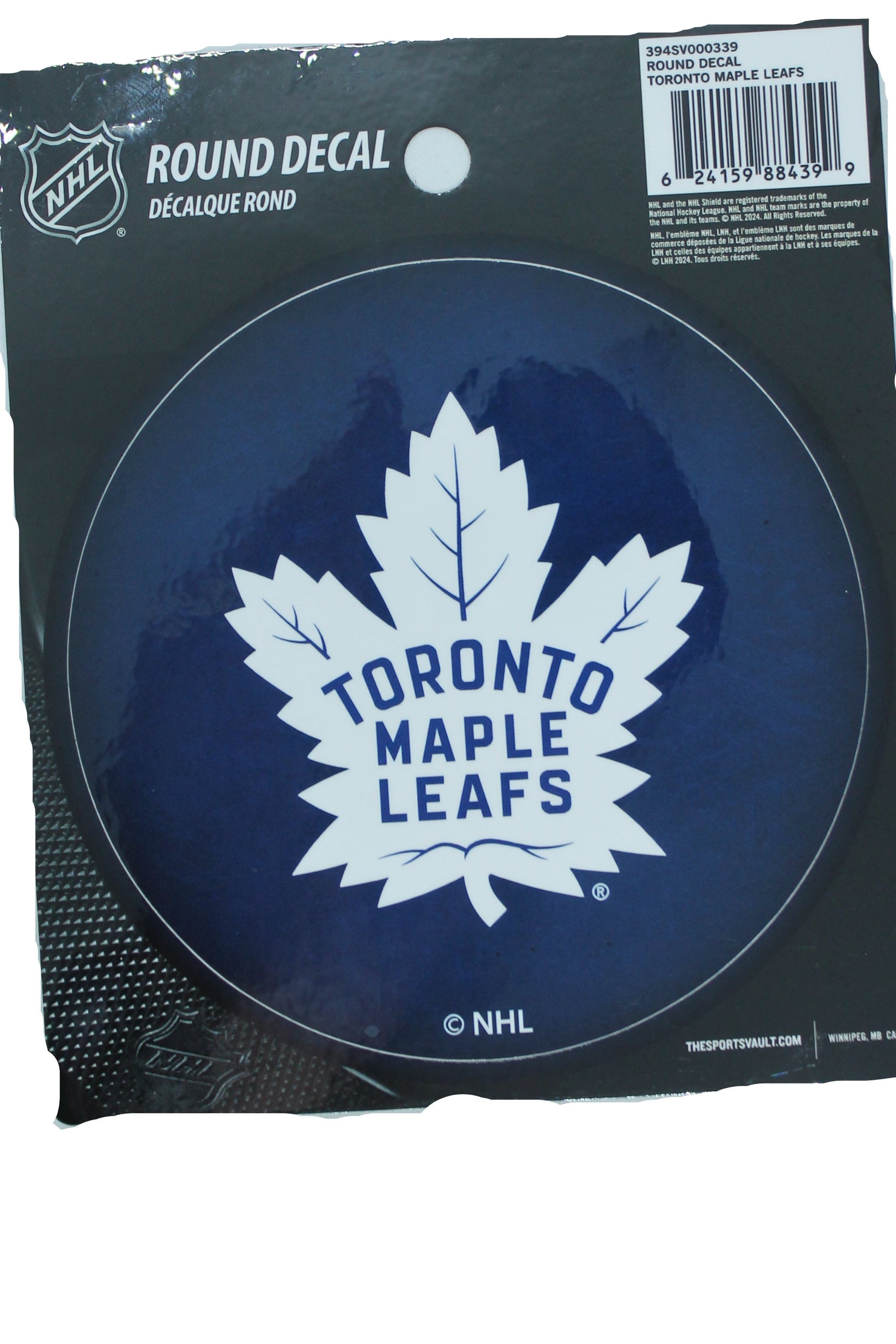 NHL Toronto Maple Leafs Round Vinyl Decal