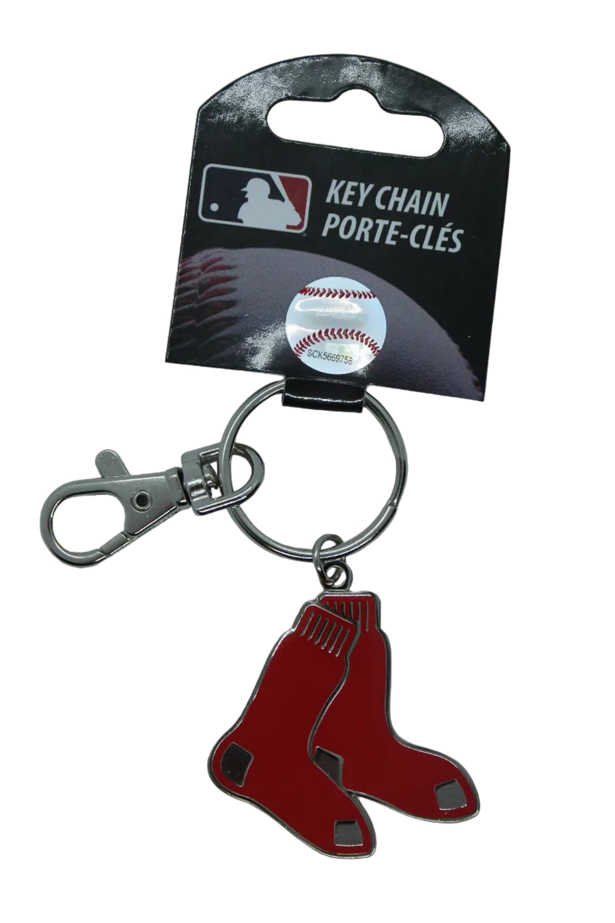 MLB Boston Red Sox Logo Keychain with clasp