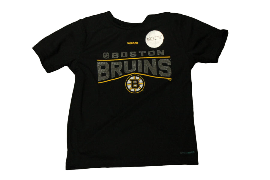 NHL Boston Bruins Kids Reebok Centre Ice Reflective Tee