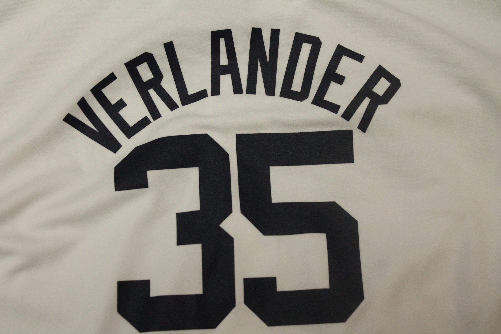 MLB Detroit Tigers Youth Verlander #35 Majestic Jersey - White - XLarge