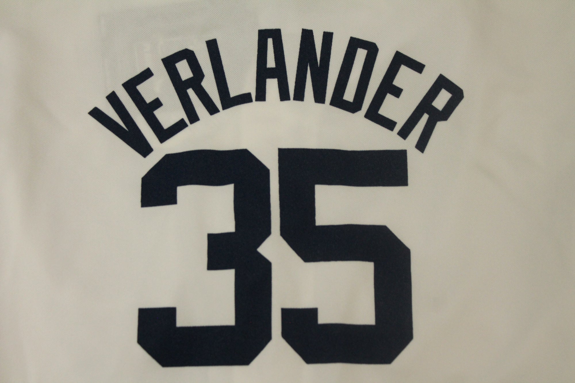 MLB Detroit Tigers Youth Verlander #35 Majestic Jersey - White - XLarge