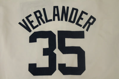 MLB Detroit Tigers Youth Verlander #35 Majestic Jersey - White - XLarge