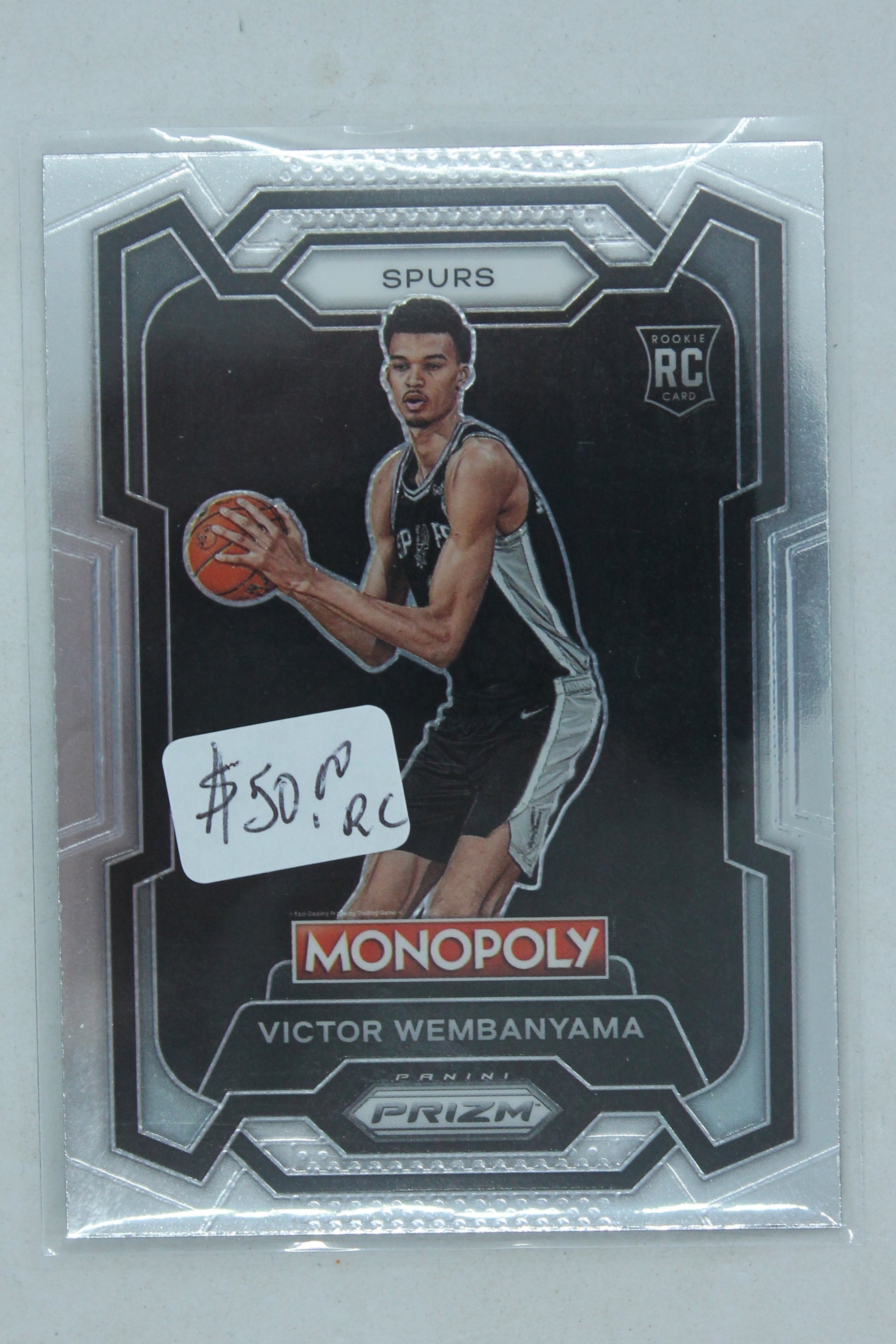 Victor Wembanyama 2023-24 Panini Prizm Monopoly Rookie Card