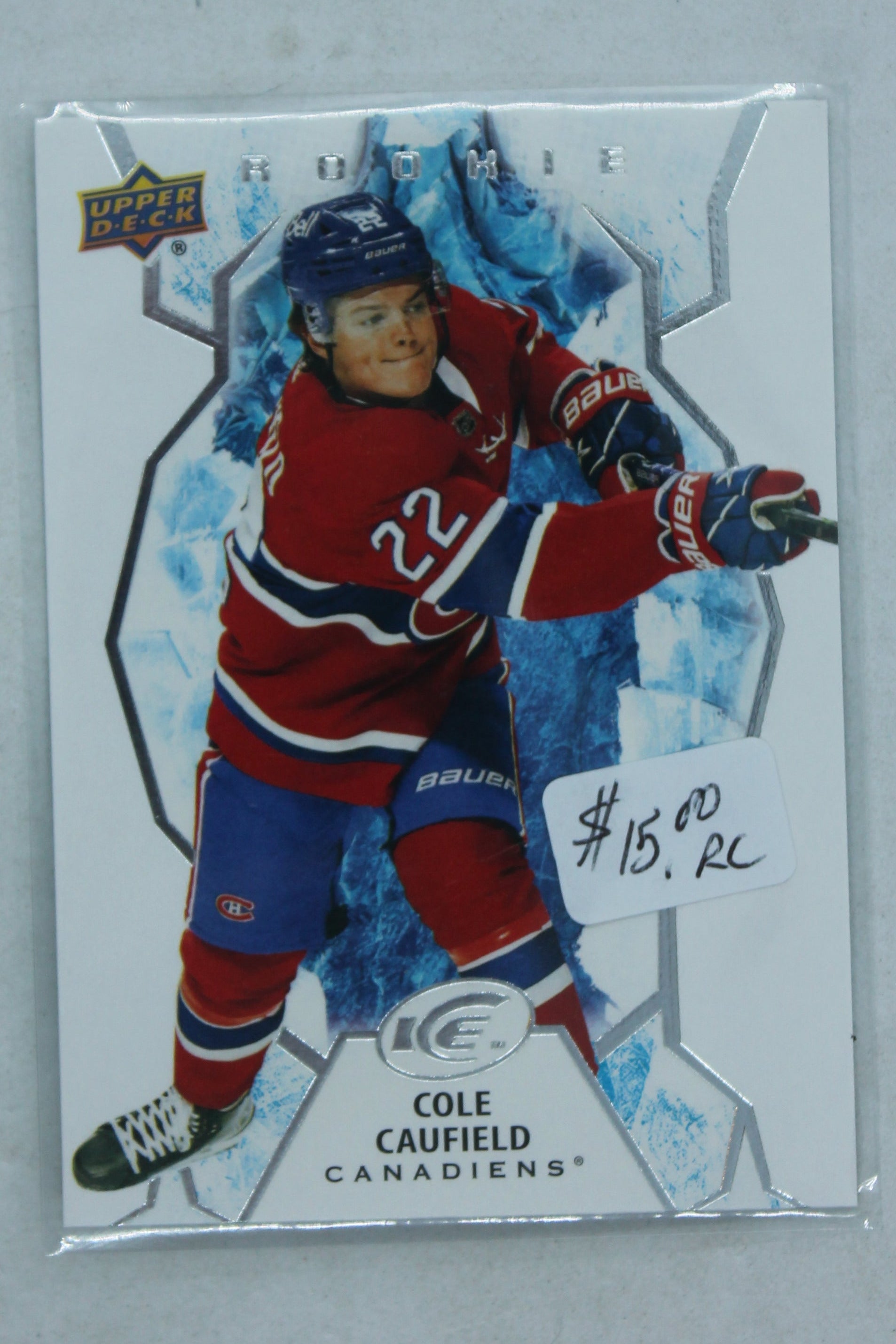 Cole Caufield 2021-22 Upper Deck Ice Rookie Rookie Card