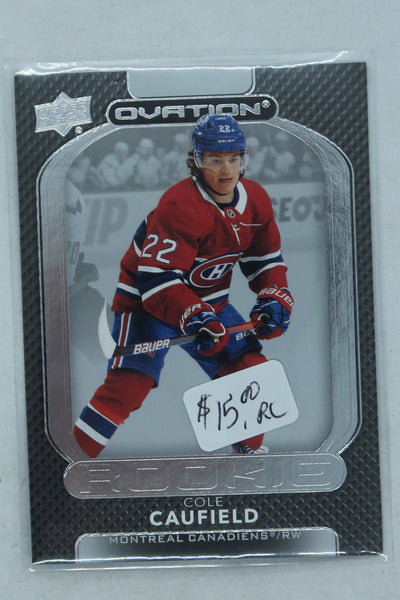 Cole Caufield 2021-22 Upper Deck Ovation Rookies Rookie Card
