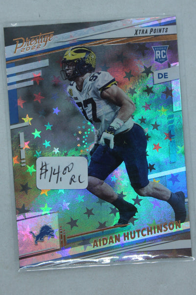 Aidan Hutchinson 2022 Panini Prestige Xtra Points Astral Rookies - Rookie Card