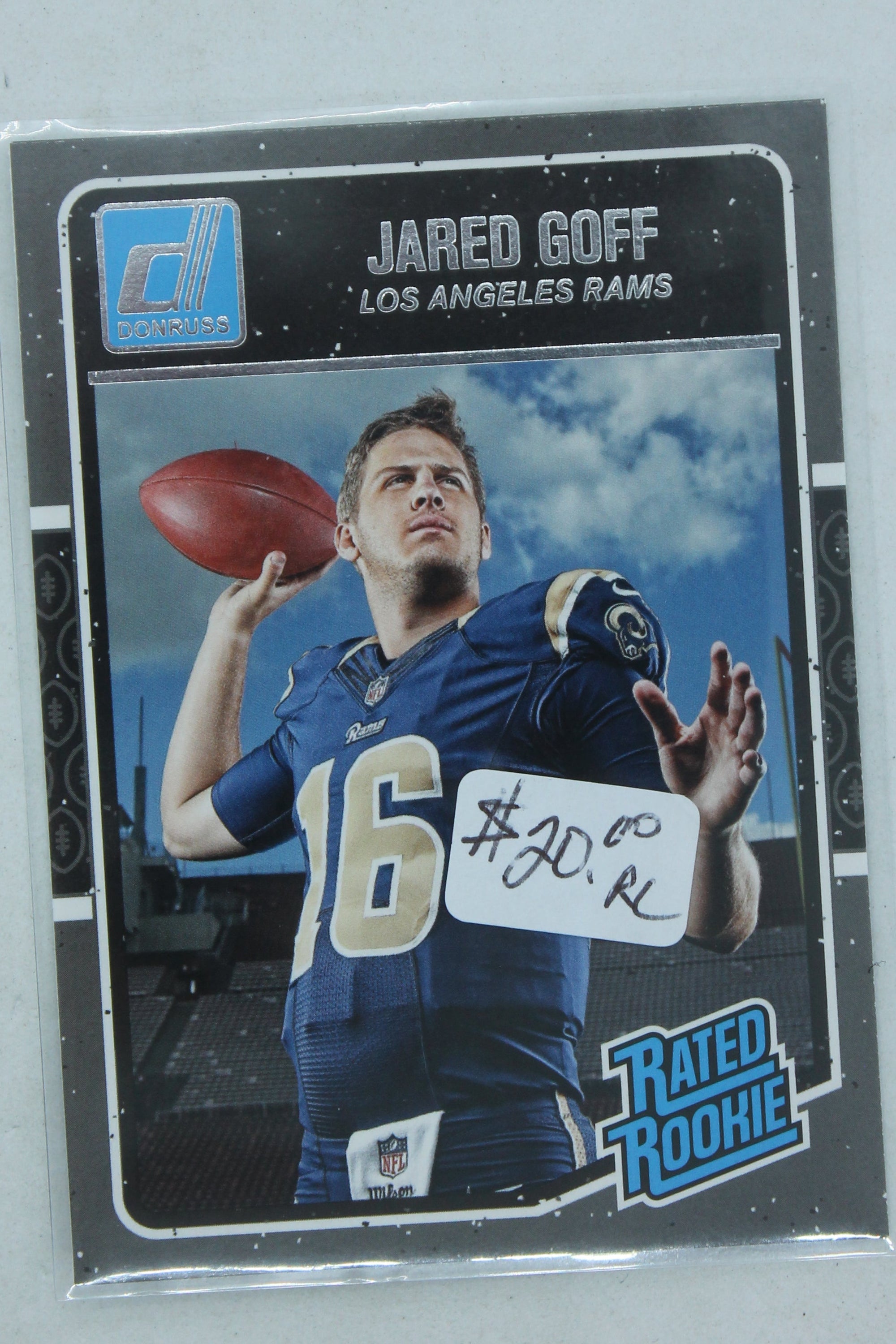 Jared Goff 2016 Panini Donruss Rated Rookies Rookie Card