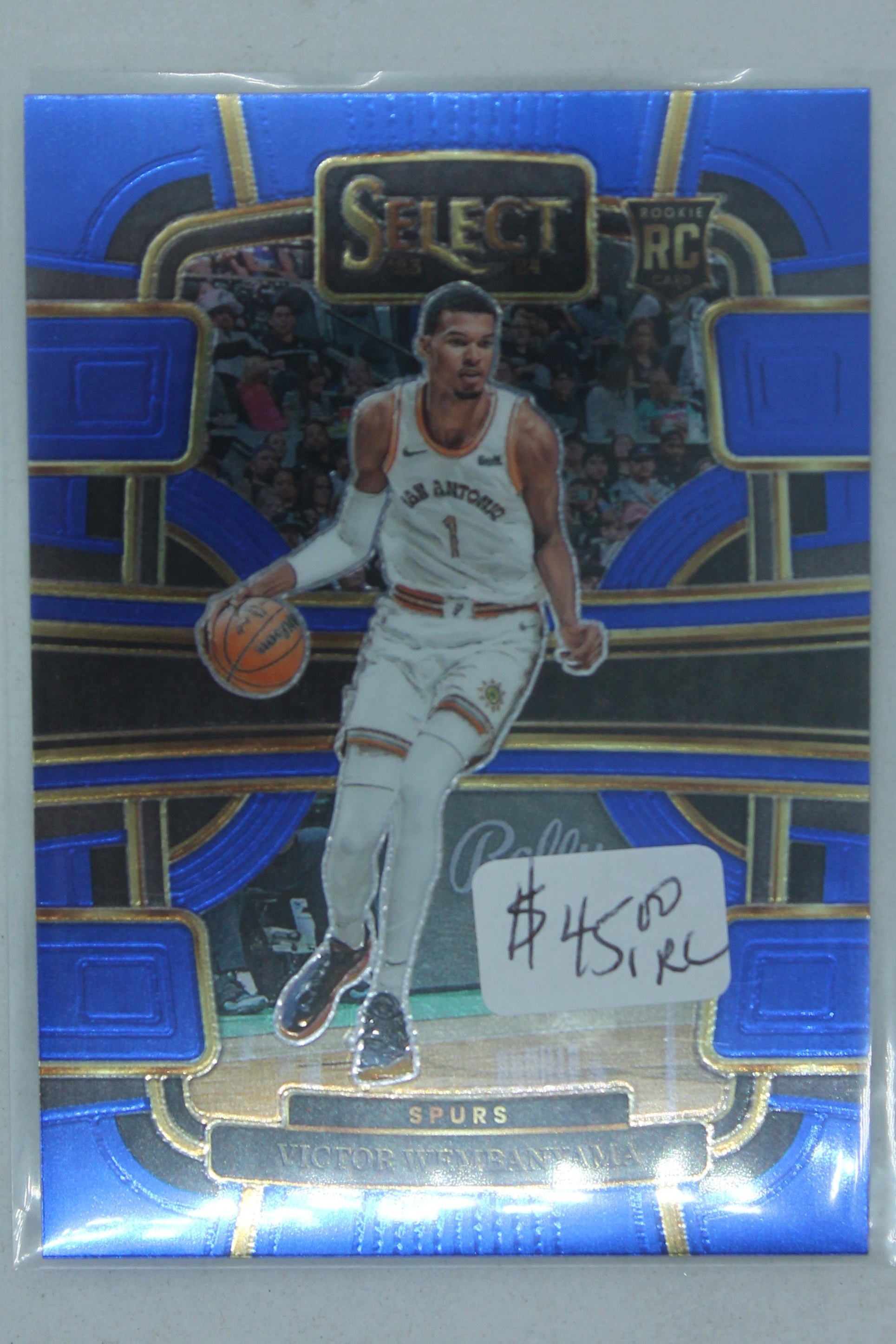 Victor Wembanyama 2023-24 Panini Select Blue Concourse Rookie Card