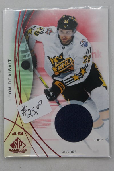 2024-25 UD SP Game-Used Leon Draisaitl Red Jersey Card