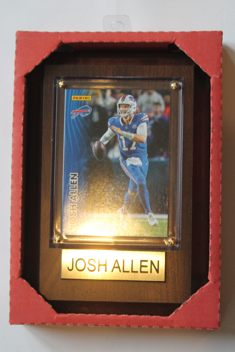 NFL Buffalo Bills Josh Allen Plaque with Panini Card