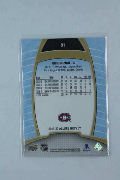 Nick Suzuki 2019-20 Upper Deck Allure Rookies Rookie Card
