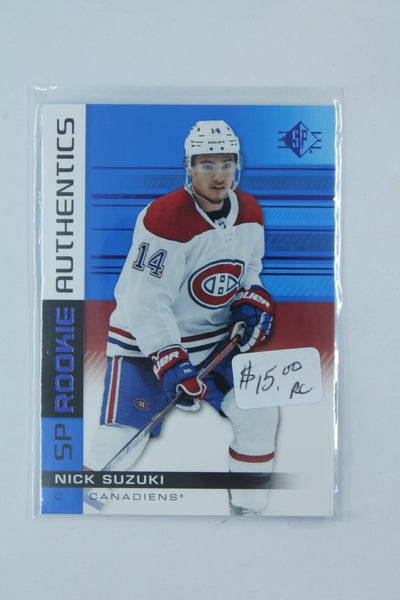 Nick Suzuki 2019-20 SP Authentics Retail Blue Rookie Card