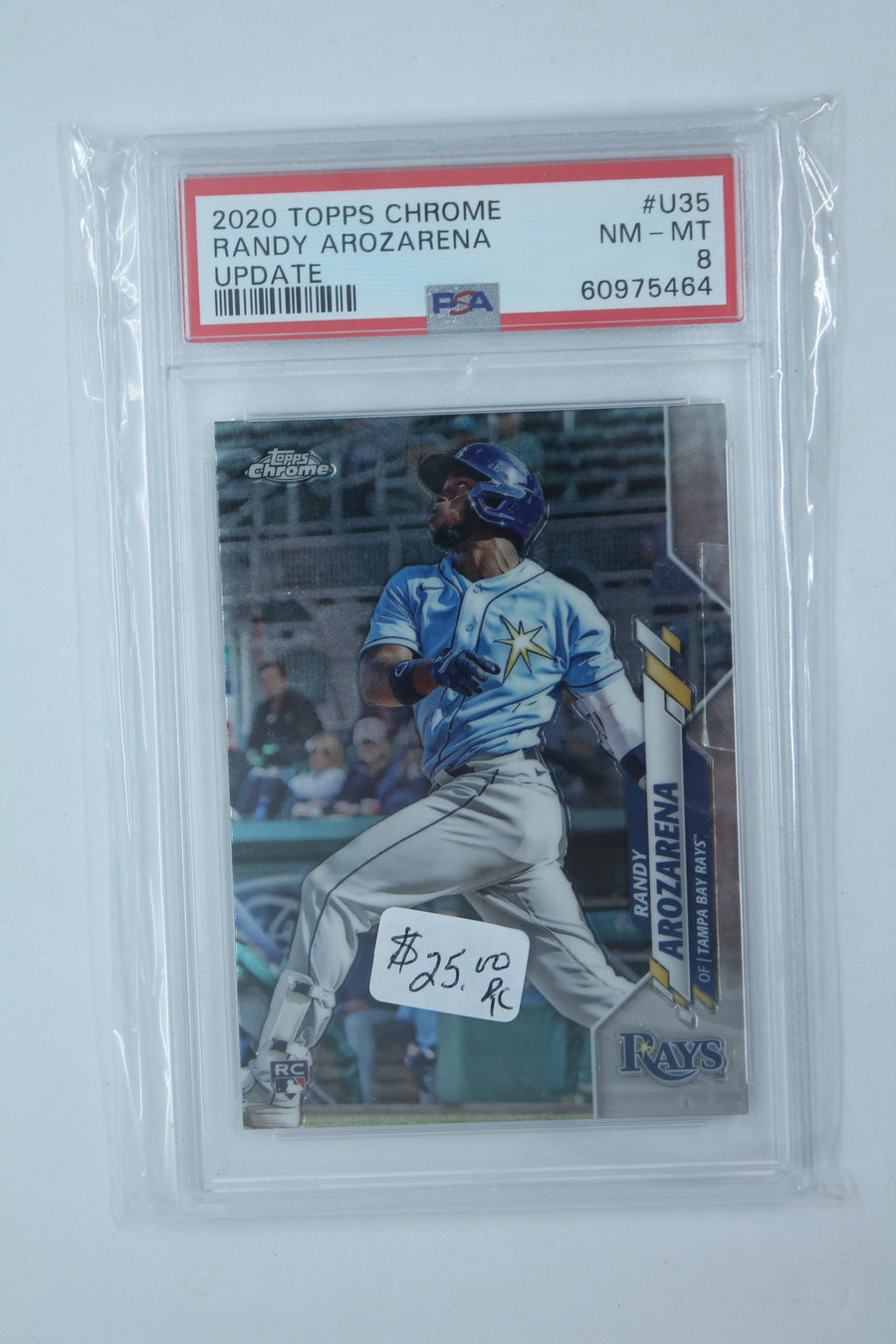 Randy Arozarena 2020 Topps Chrome Update Series Rookie Card - PSA 8