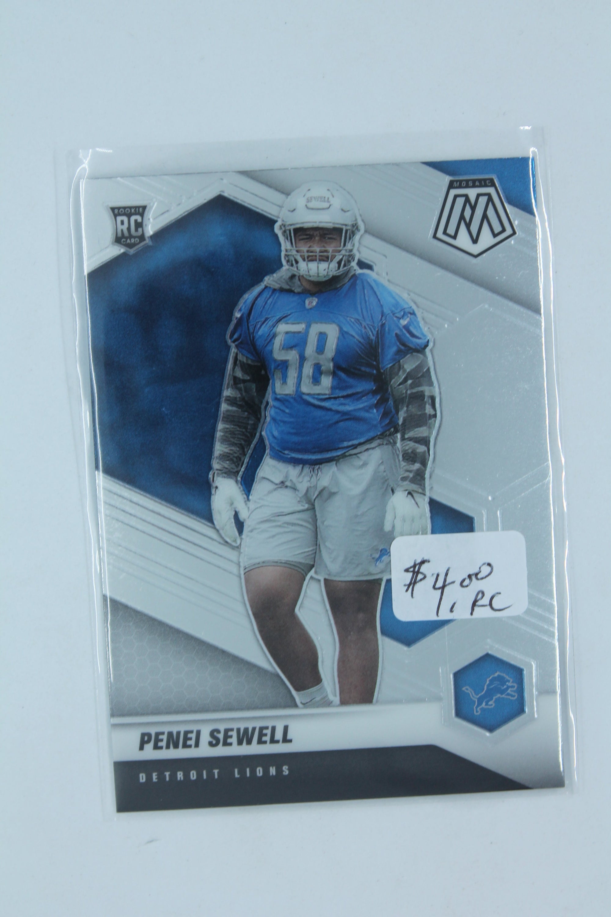Penei Sewell Panini Mosaic Rookies Rookie Card
