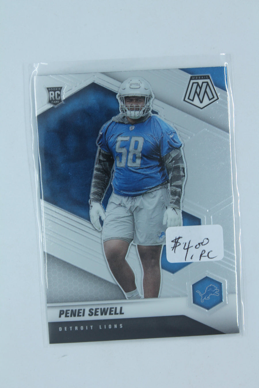 Penei Sewell Panini Mosaic Rookies Rookie Card