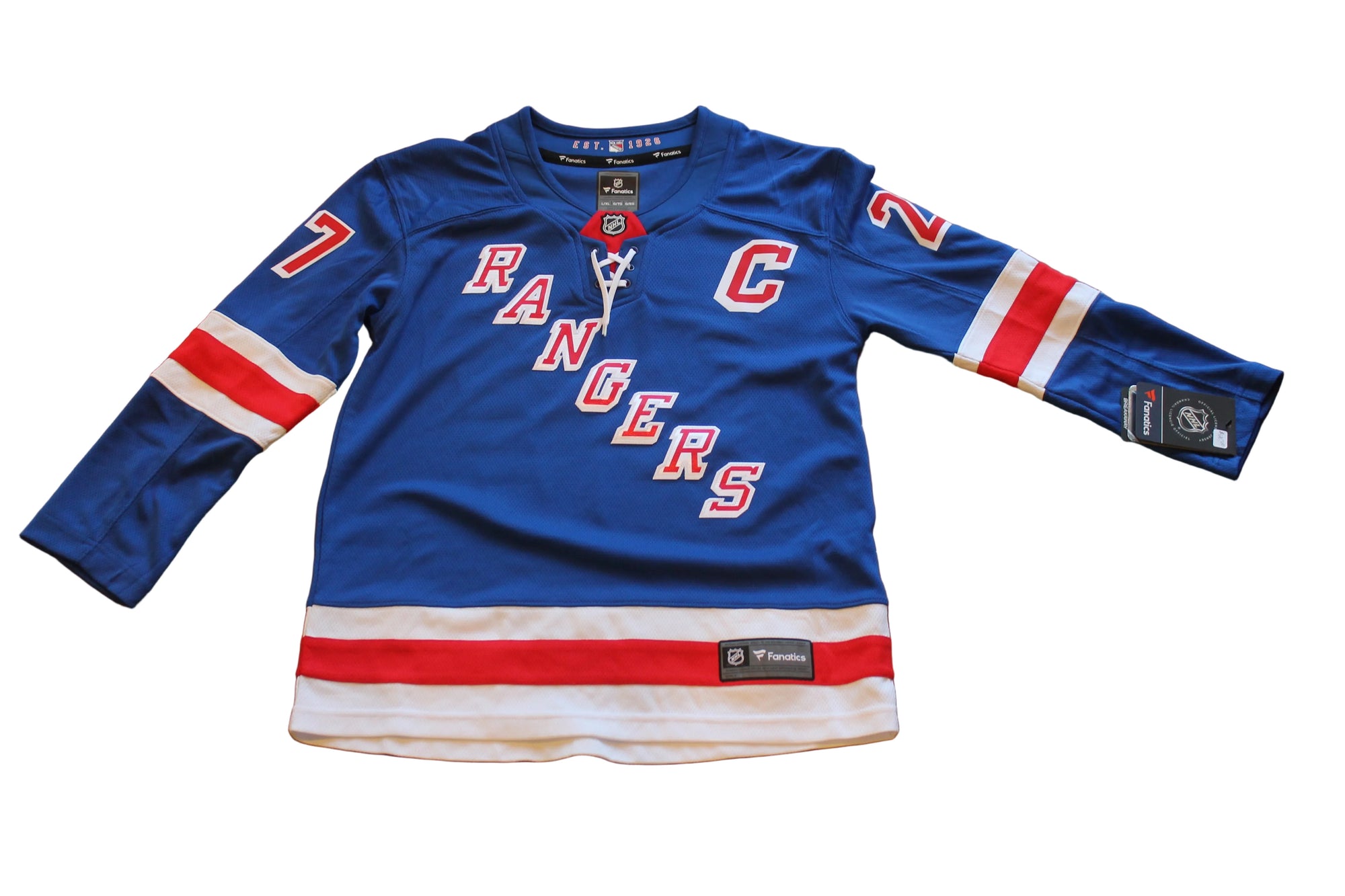 NHL New York Rangers Youth Fanatics "McDonagh" #27 Breakaway Jersey - L/XL