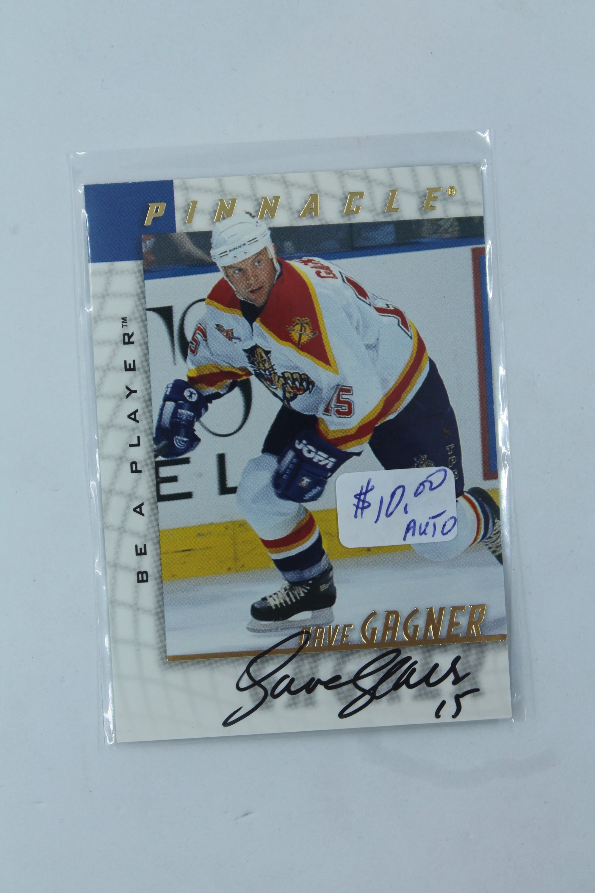 Dave Gagner 1997-98 Pinnacle Be A Player Autographed Card