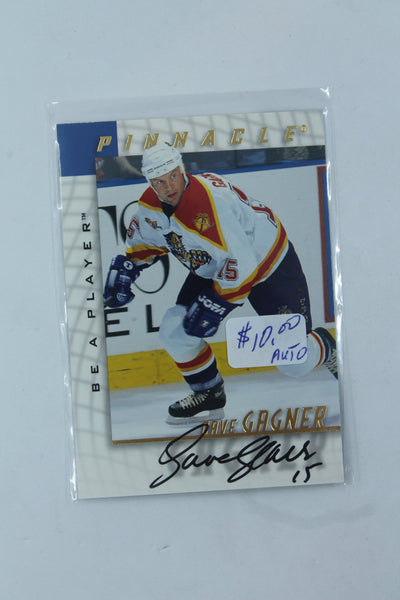 Dave Gagner 1997-98 Pinnacle Be A Player Autographed Card