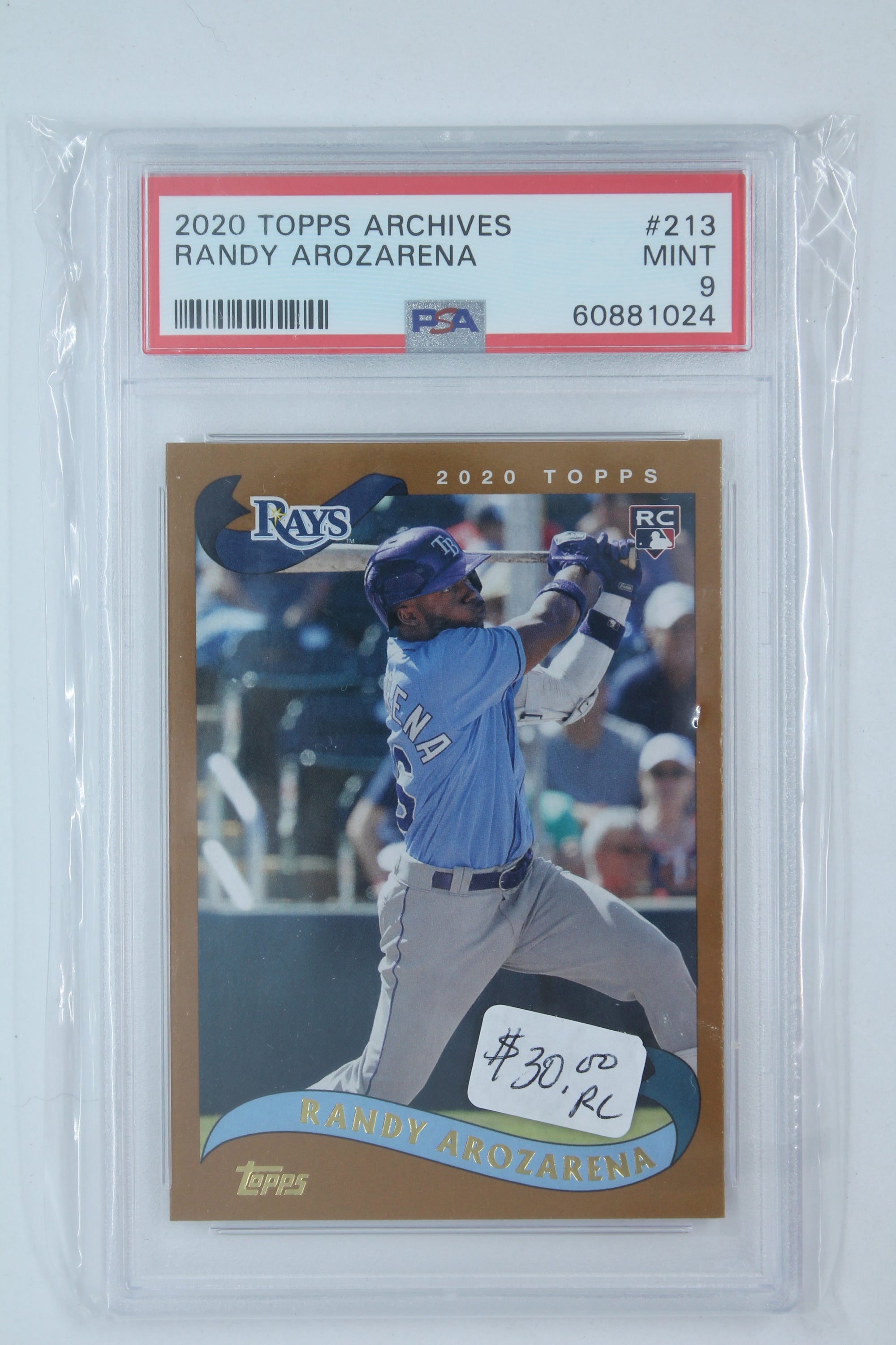 Randy Arozarena 2020 Topps Archives Rookie Card - PSA Mint 9