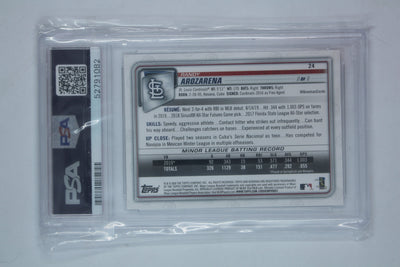 Randy Arozarena 2020 Bowman Rookie Card - PSA Mint 9