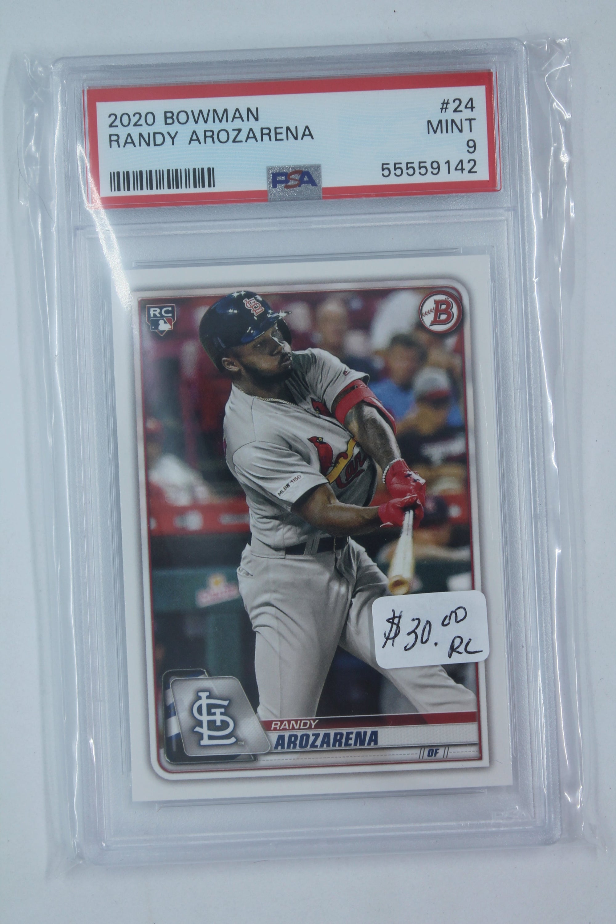 Randy Arozarena 2020 Bowman Rookie Card - PSA Mint 9