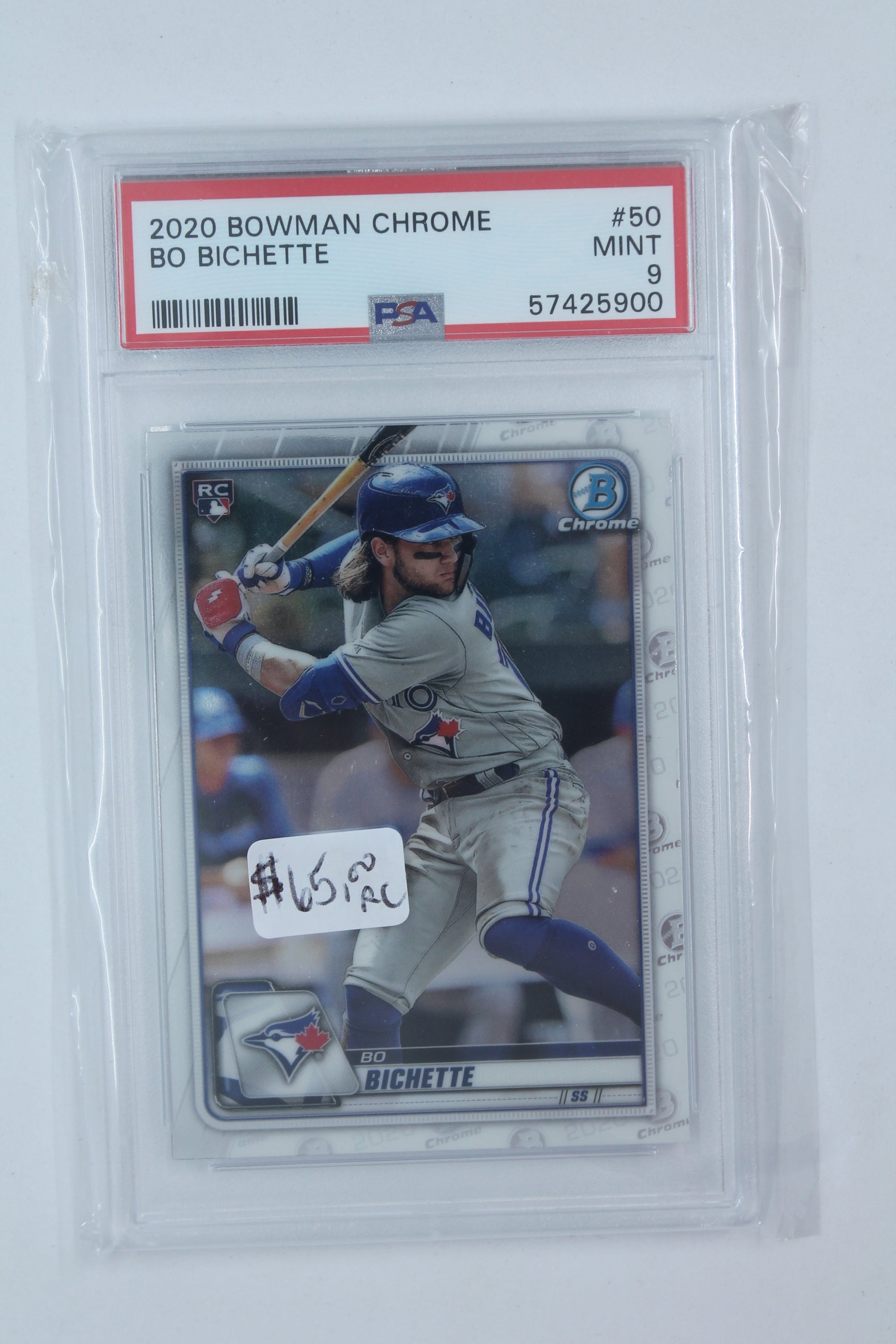 Bo Bichette  2020 Bowman Chrome Rookie Card - PSA Mint 9