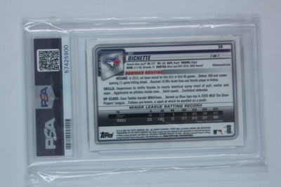 Bo Bichette  2020 Bowman Chrome Rookie Card - PSA Mint 9