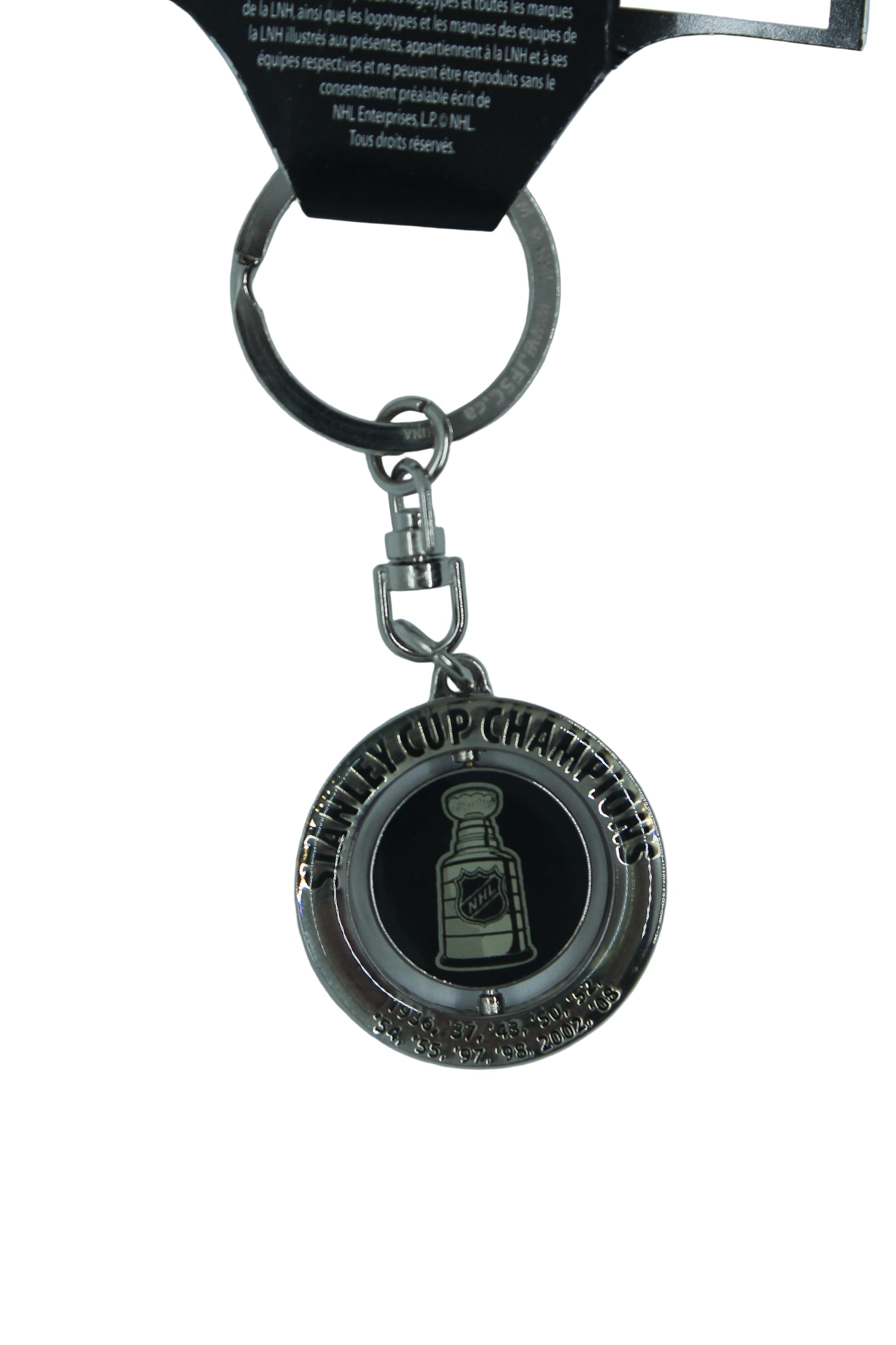 NHL Detroit Red Wings Spinner Stanley Cup Keychain