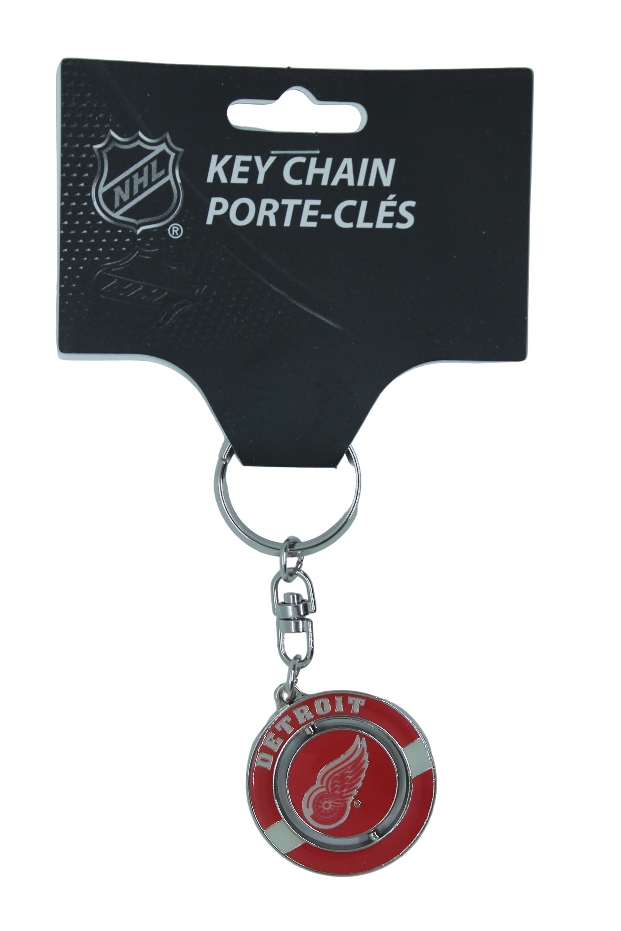 NHL Detroit Red Wings Spinner Keychain
