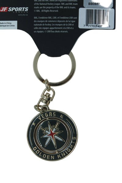 NHL Vegas Golden Knights Spinner Keychain