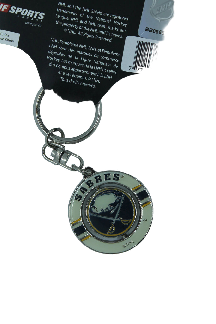 NHL Buffalo Sabres Spinner Keychain