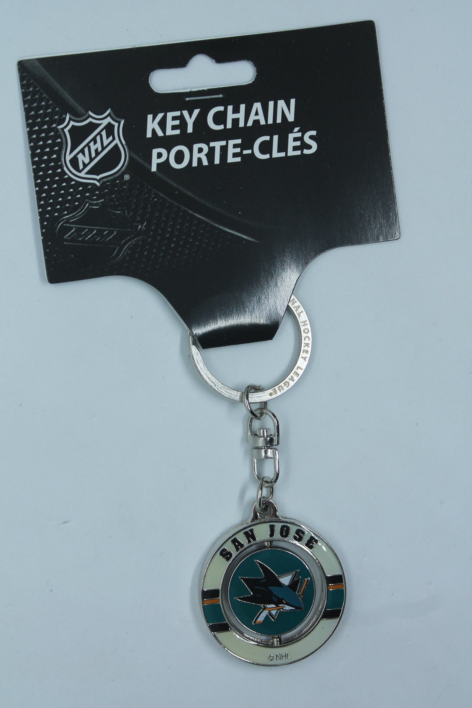 NHL San Jose Sharks Spinner Keychain