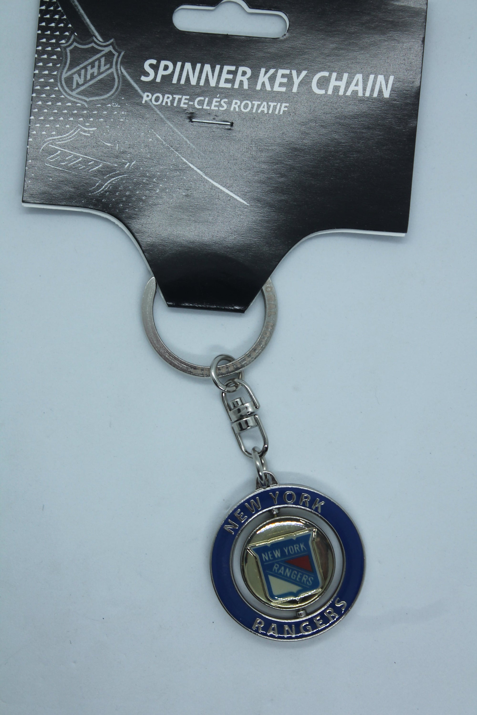 NHL New York Rangers Spinner Stanley Cup Keychain