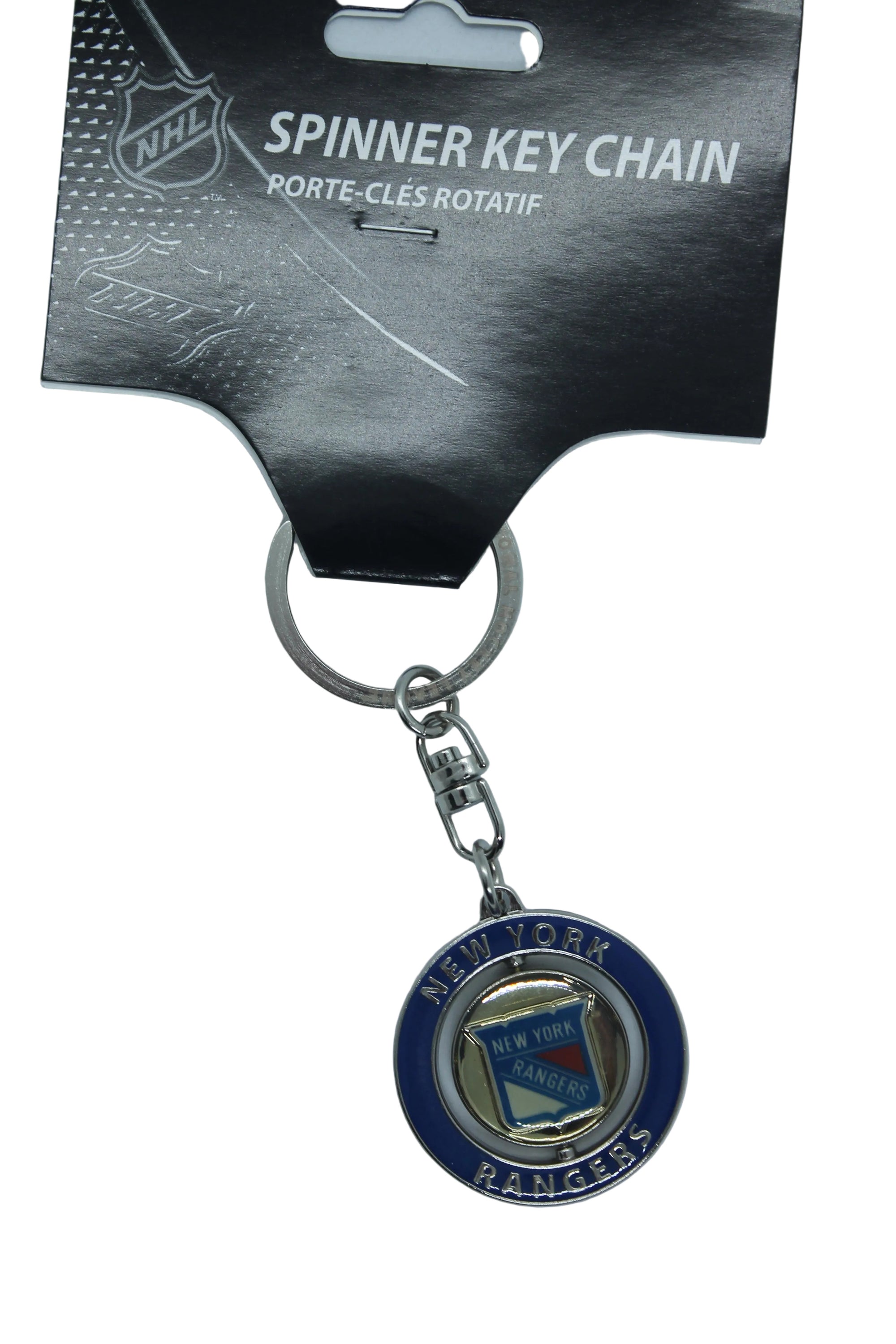 NHL New York Rangers Spinner Stanley Cup Keychain
