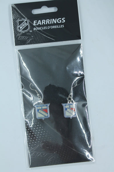 NHL New York Rangers Dangle Earrings