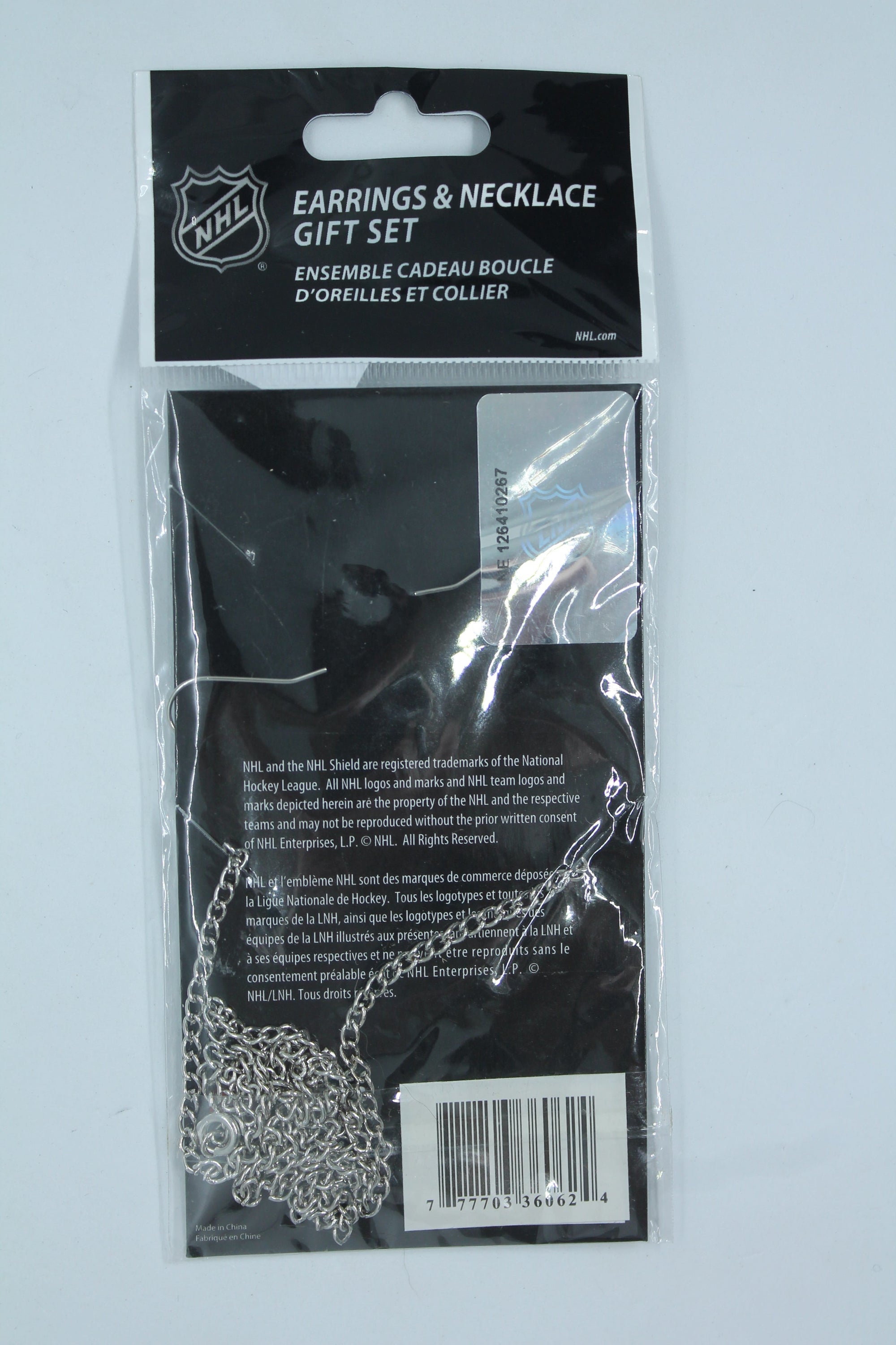 NHL Florida Panthers Necklace & Earrings Combo