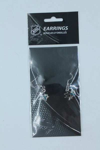 NHL San Jose Sharks Dangle Earrings