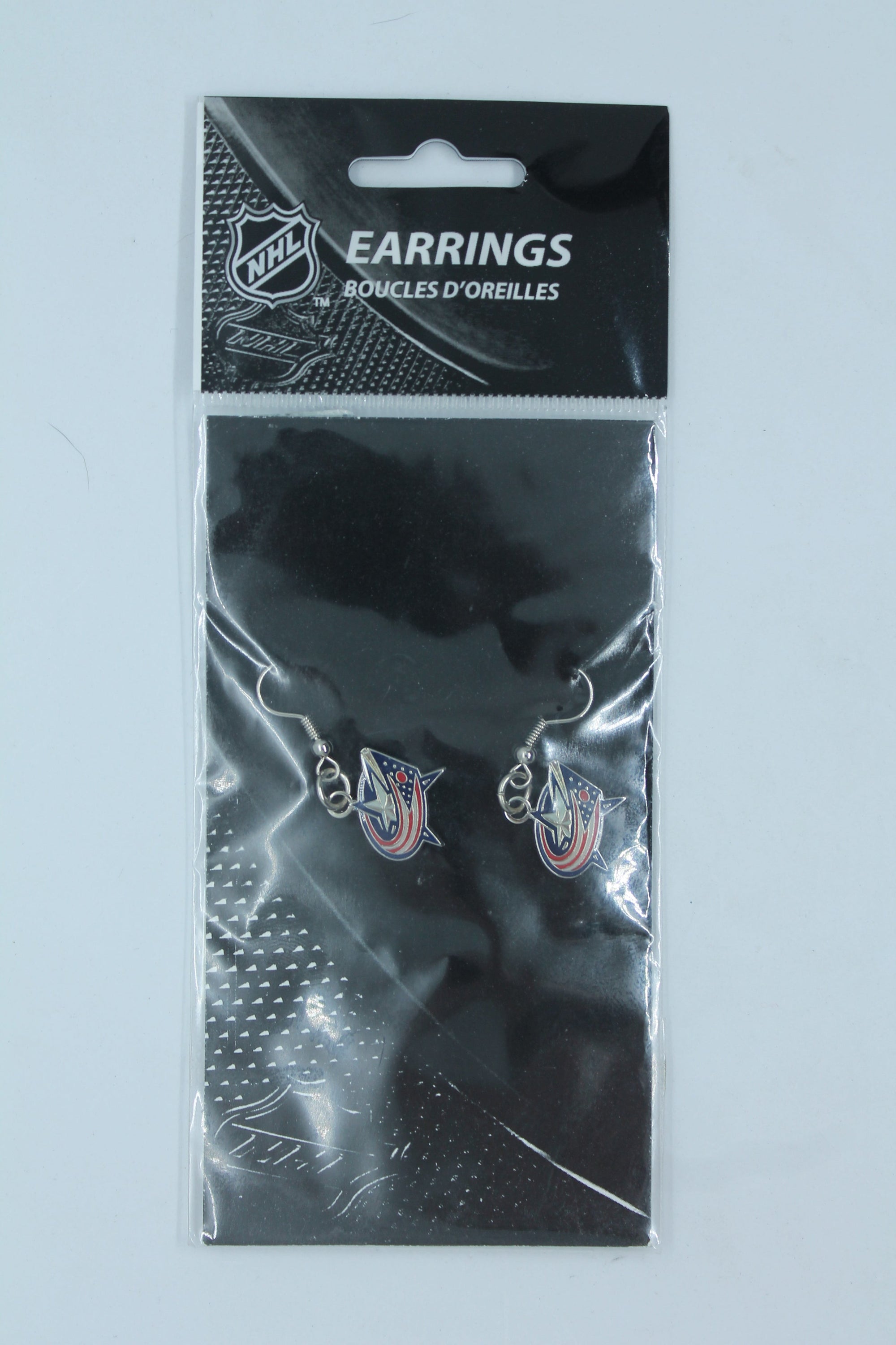 NHL Columbus Blue Jackets Dangle Earrings