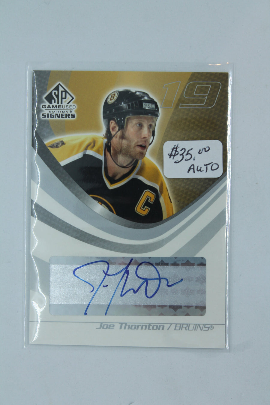 Joe Thornton 2003-04 SP Game Used Edition - Signers #SPS-JT Autographed Card