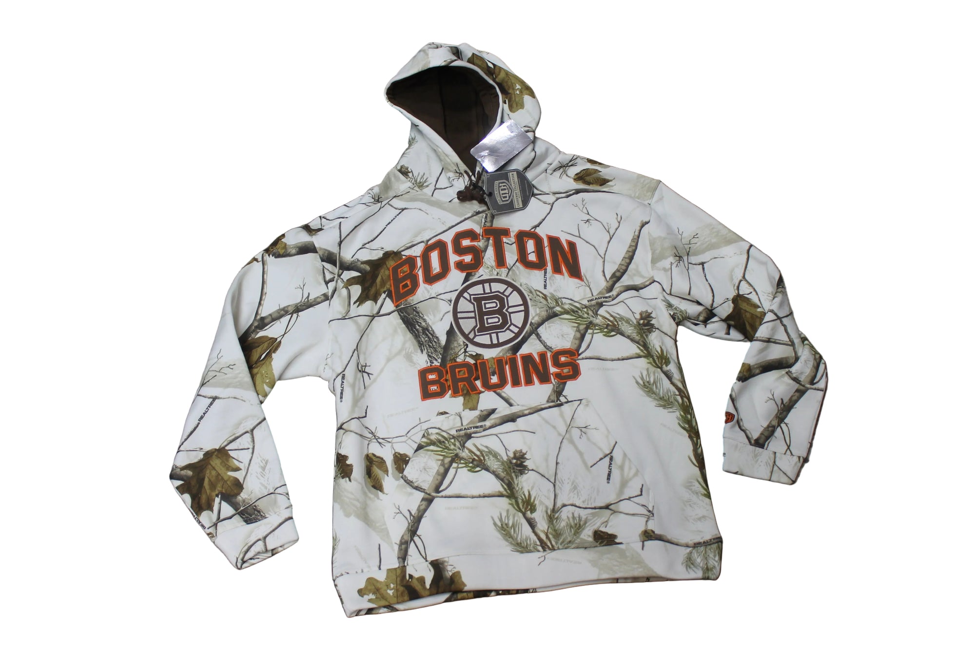 NHL Boston Bruins Men's Realtree Snow Fleece Camo OTH Hoodie