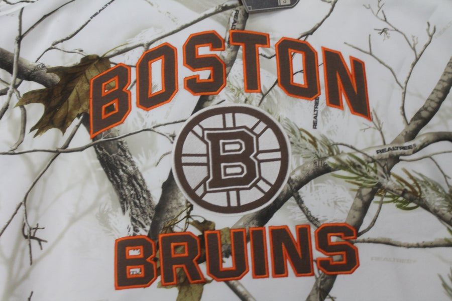 NHL Boston Bruins Men's Realtree Snow Fleece Camo OTH Hoodie