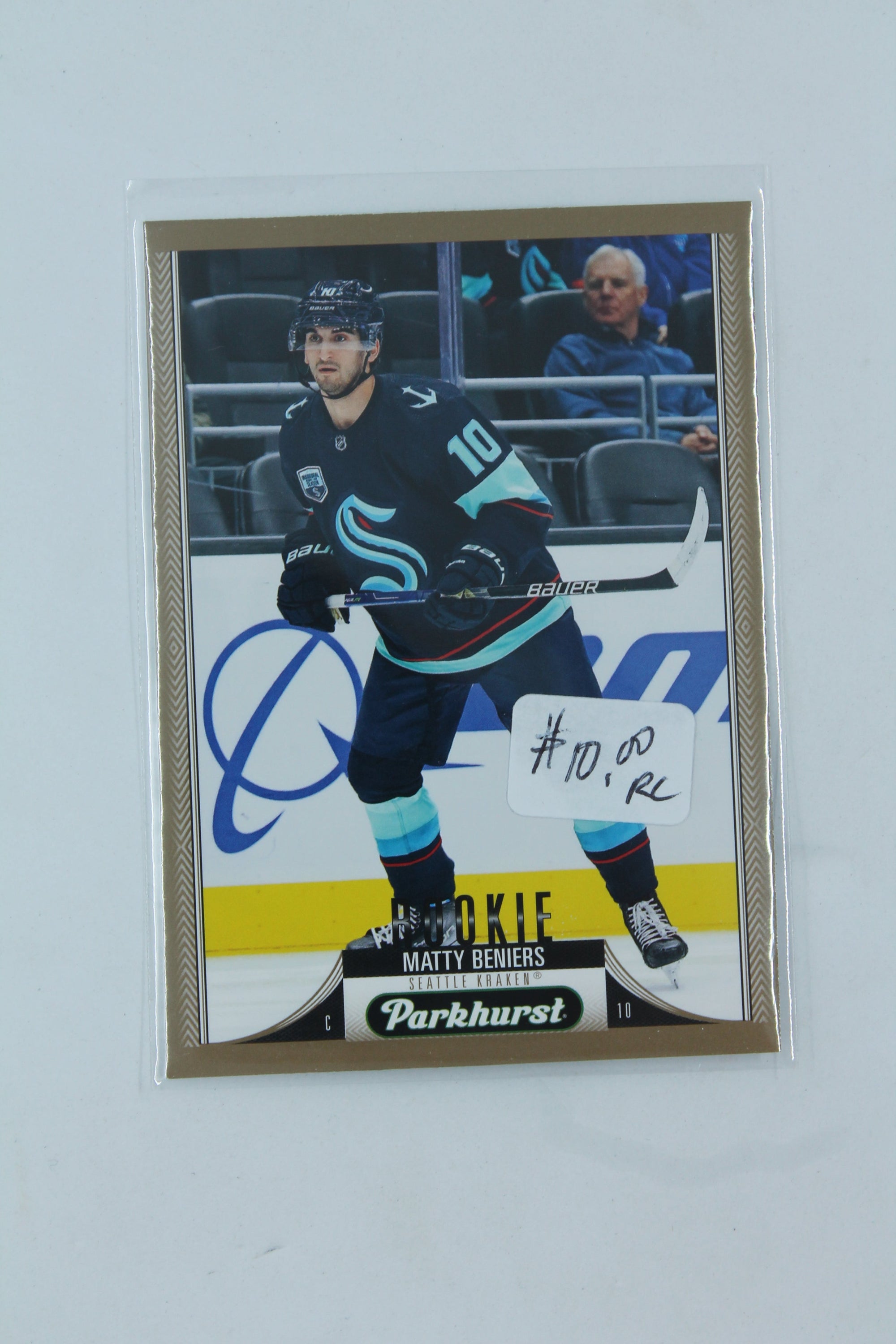 Matty Beniers 2022-23 Upper Deck Parkhurst Bronze Border Rookies - Rookie Card