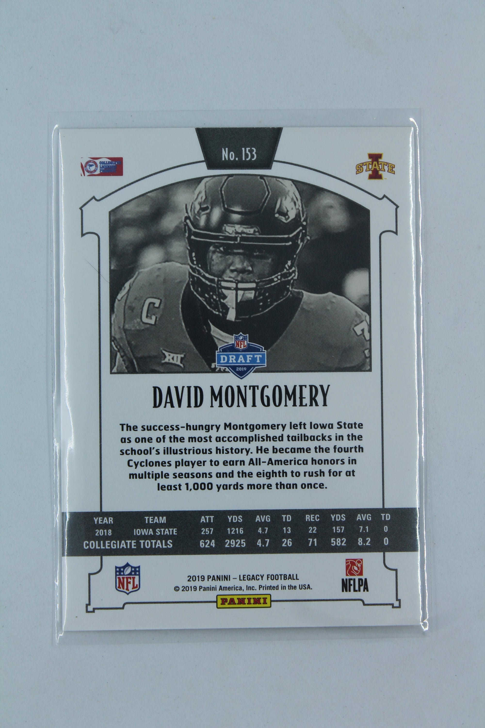 David Montgomery 2019 Panini Legacy - Rookies - Rookie Card
