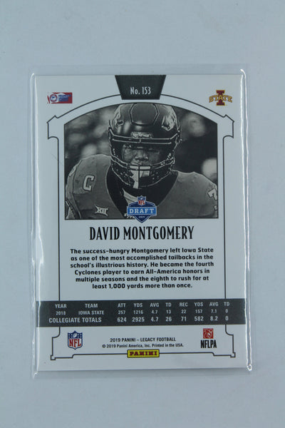 David Montgomery 2019 Panini Legacy - Rookies - Rookie Card