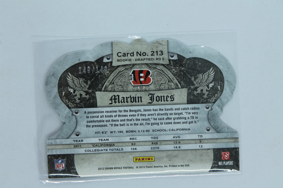 Marvin Jones 2012 Crown Royale - Silver Holo-Foil Rookie Card #149/149