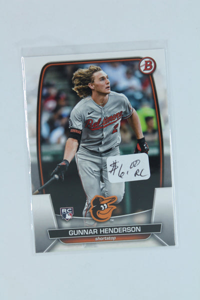 Gunnar Henderson 2023 Bowman Rookie Card