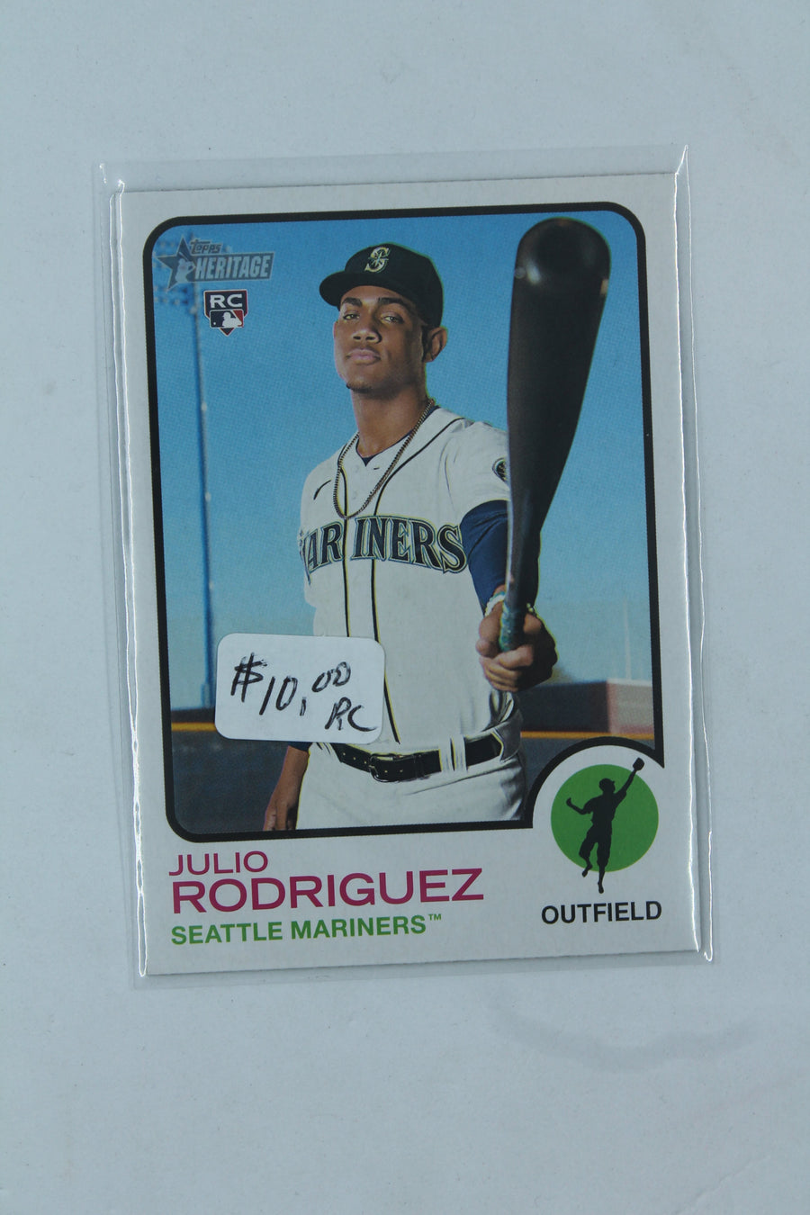 Julio Rodriguez 2022 Topps Heritage High Number Rookie Card