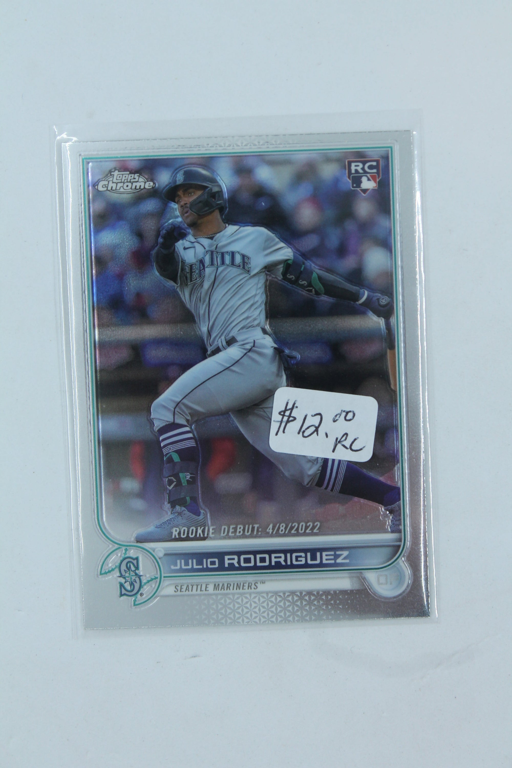 Julio Rodriguez 2022 Topps Chrome Update Series Rookie Card