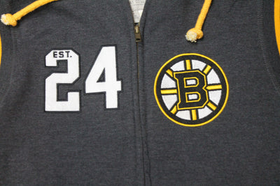 NHL Boston Bruins Men's Old Time Hockey Zip-Up Hoodie - Large - Fits small