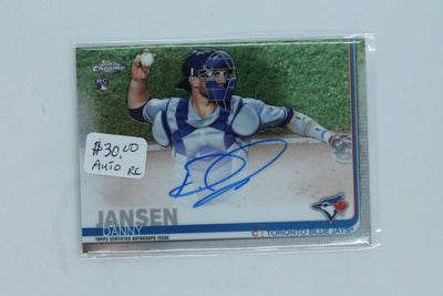 Danny Jansen 2019 Topps Chrome - Rookie Autographs -  #RA-DJ  Rookie Card